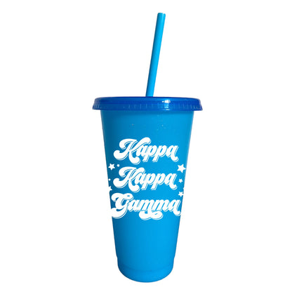 Kappa Kappa Gamma Glitter Color Changing Cup 4 Pack - Ivy Society