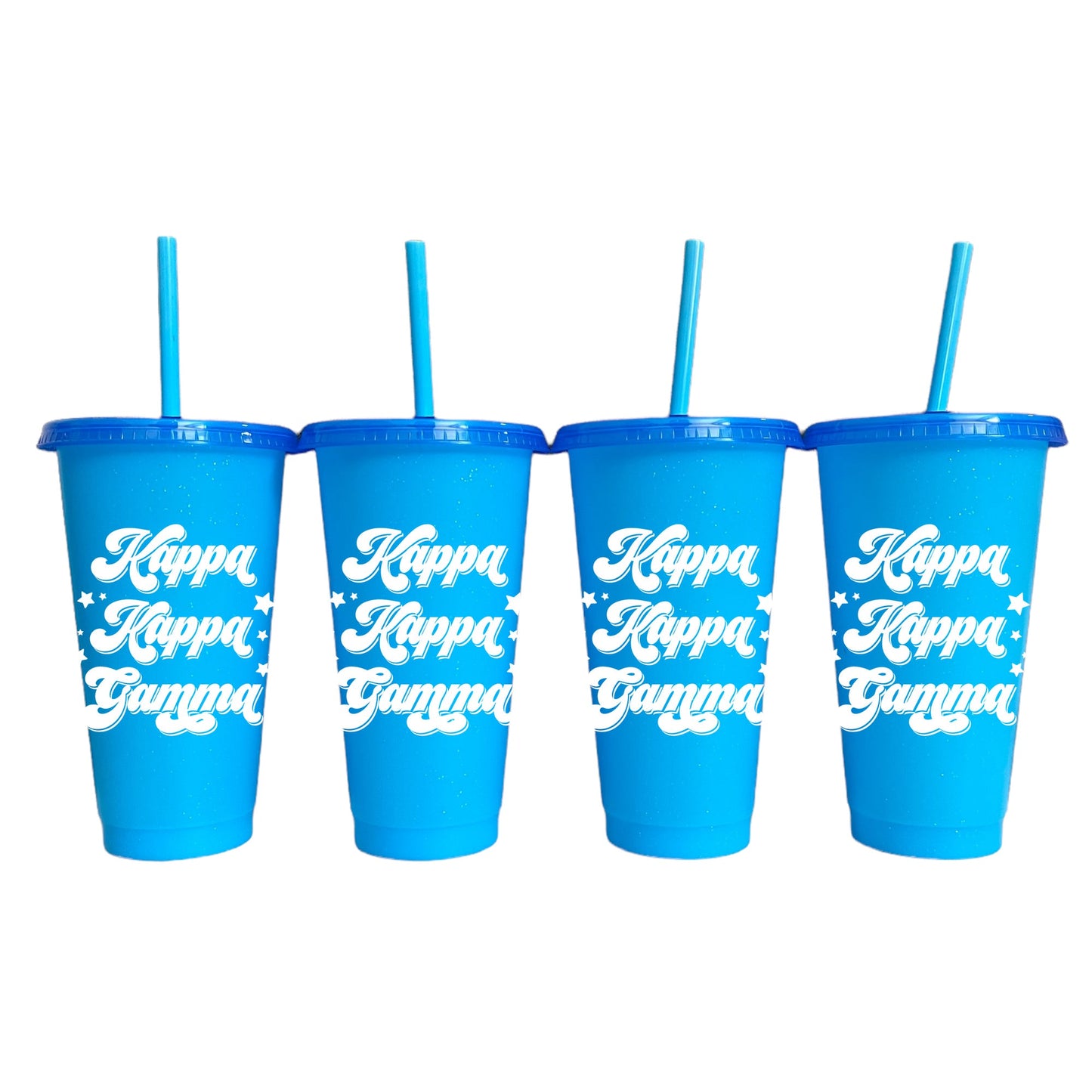 Kappa Kappa Gamma Glitter Color Changing Cup 4 Pack - Ivy Society