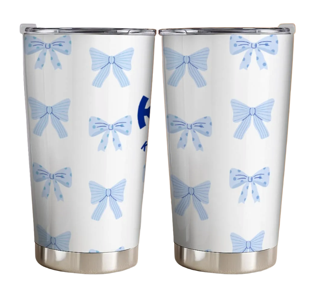 Kappa Kappa Gamma Personalized Bow Tumbler - Ivy Society
