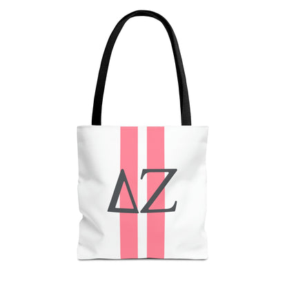 Delta Zeta Personalized Stripe Tote Bag - Ivy Society