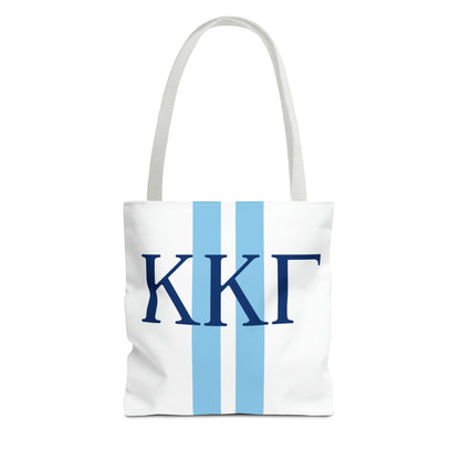 Kappa Kappa Gamma Personalized Stripe Tote Bag - Ivy Society
