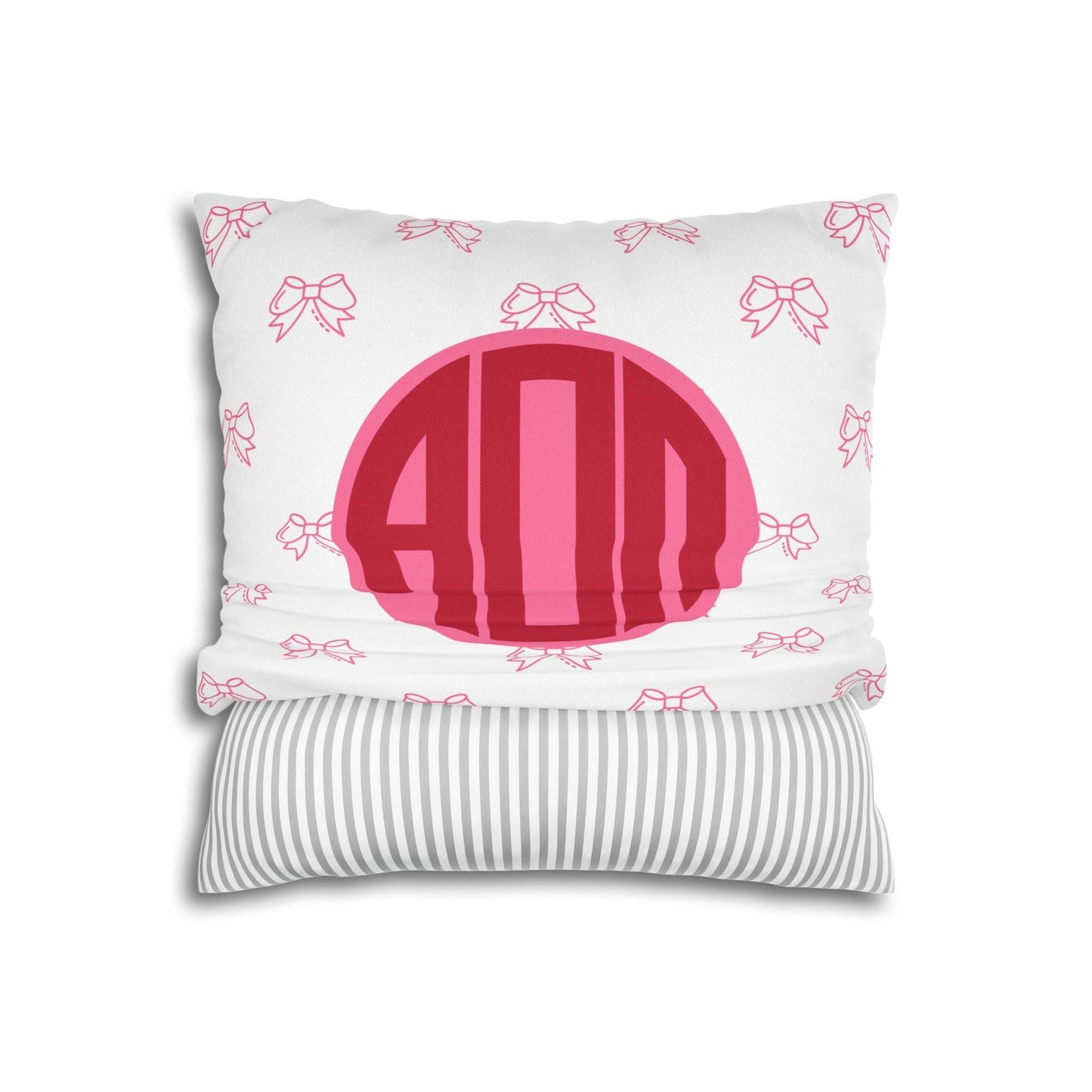 Alpha Omicron Pi Bow Pillow Cover - Ivy Society
