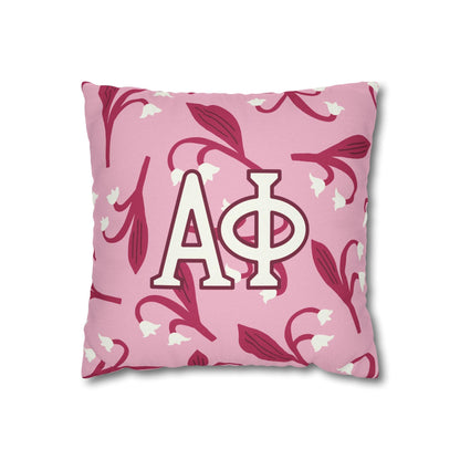 Alpha Phi Lily Throw Pillow Cover - Ivy Society