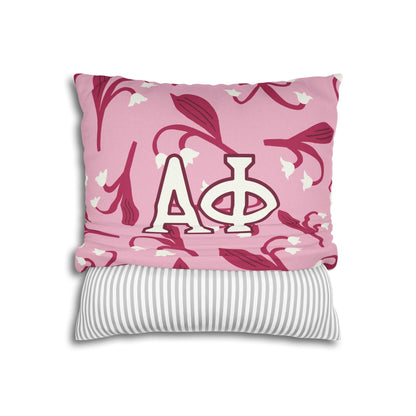 Alpha Phi Lily Throw Pillow Cover - Ivy Society