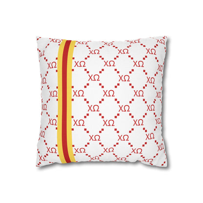 Chi Omega Print Throw Pillow Cover - Ivy Society