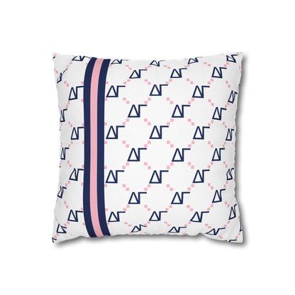 Delta Gamma Print Throw Pillow Cover - Ivy Society