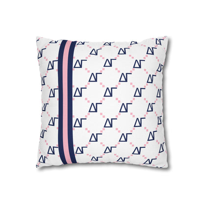 Delta Gamma Print Throw Pillow Cover - Ivy Society