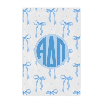 Alpha Delta Pi Blue Bow Blanket - Ivy Society