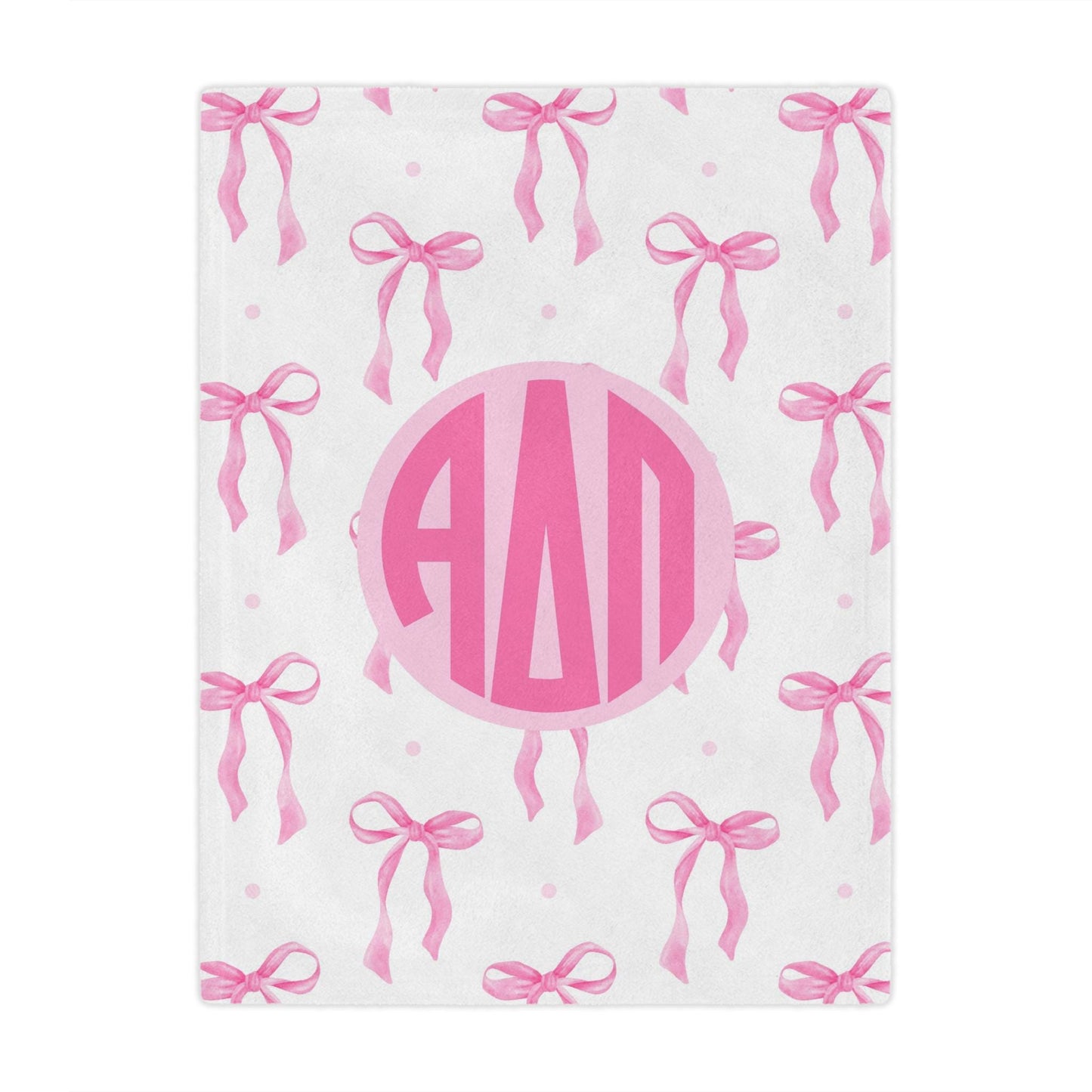 Alpha Delta Pi Pink Bow Blanket - Ivy Society