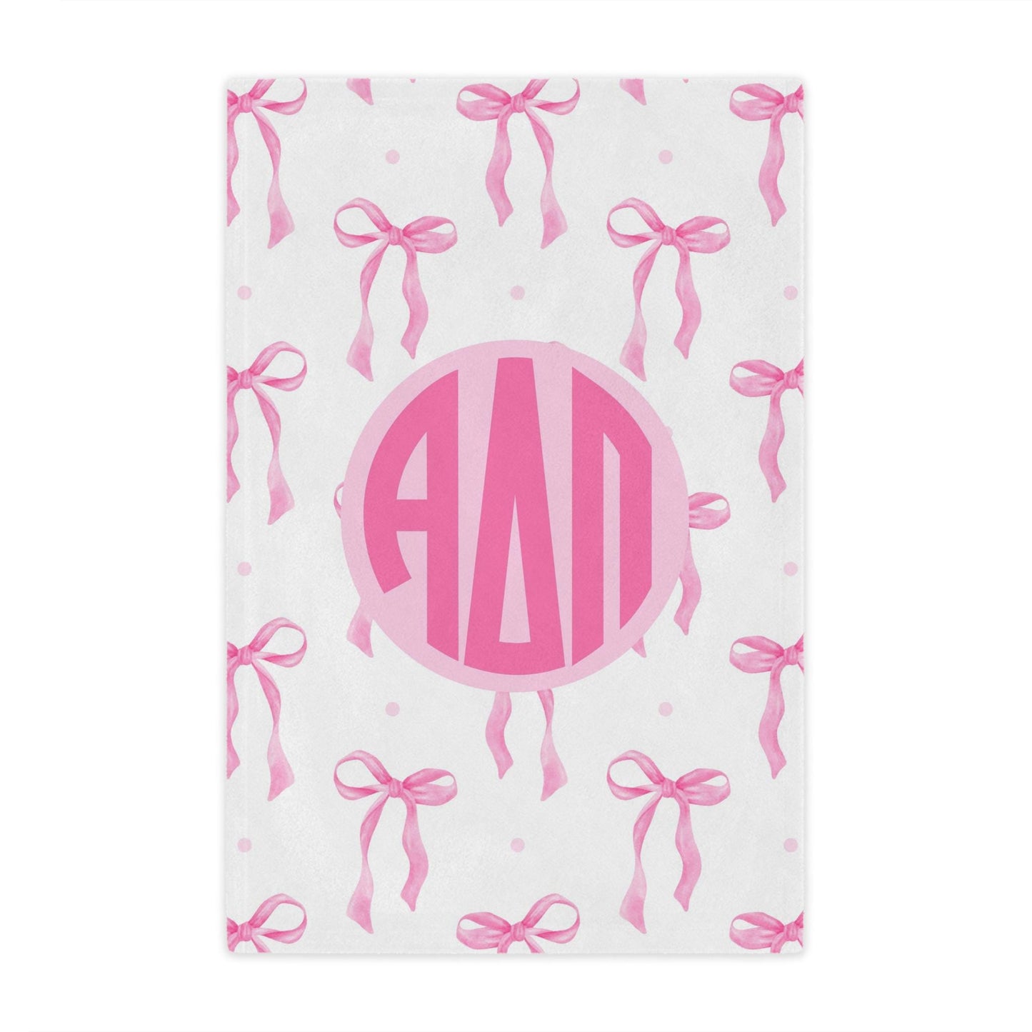 Alpha Delta Pi Pink Bow Blanket - Ivy Society
