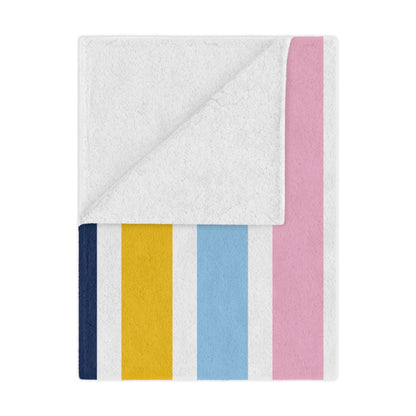 Alpha Xi Delta Personalized Stripe Blanket - Ivy Society