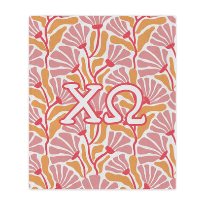 Chi Omega Floral Blanket - Ivy Society