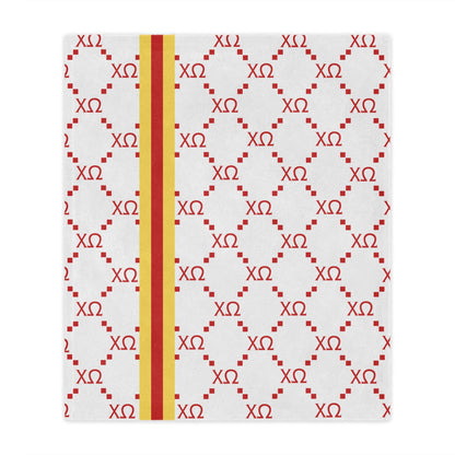 Chi Omega Print Sorority Blanket - Ivy Society