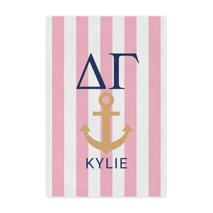 Delta Gamma Personalized Anchor Blanket - Ivy Society