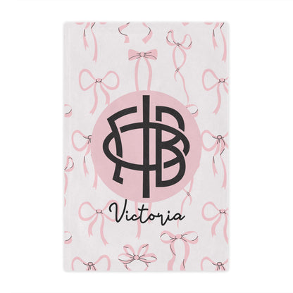 Gamma Phi Beta Personalized Bow Blanket - Ivy Society