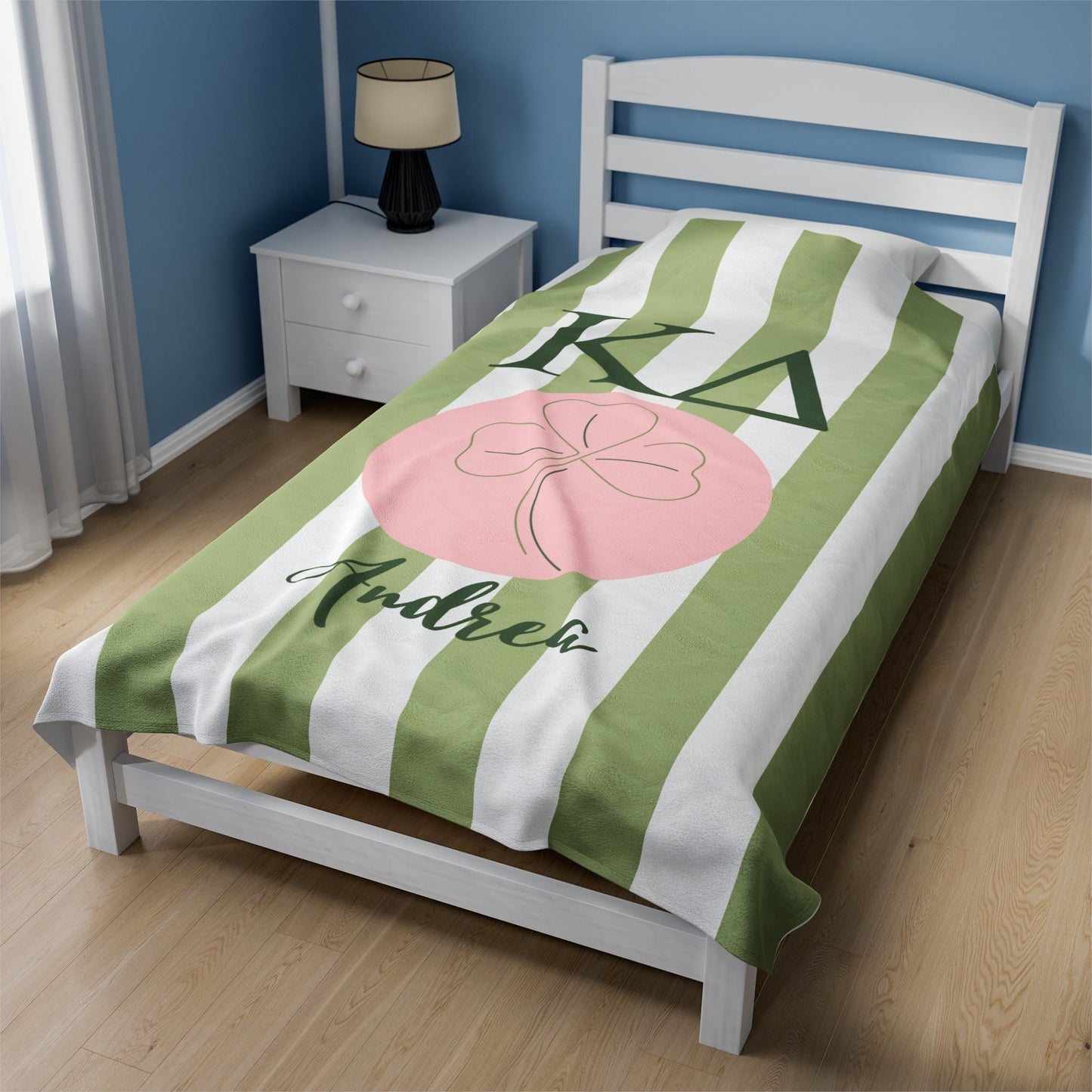 Kappa Delta Shamrock Personalized Blanket - Ivy Society