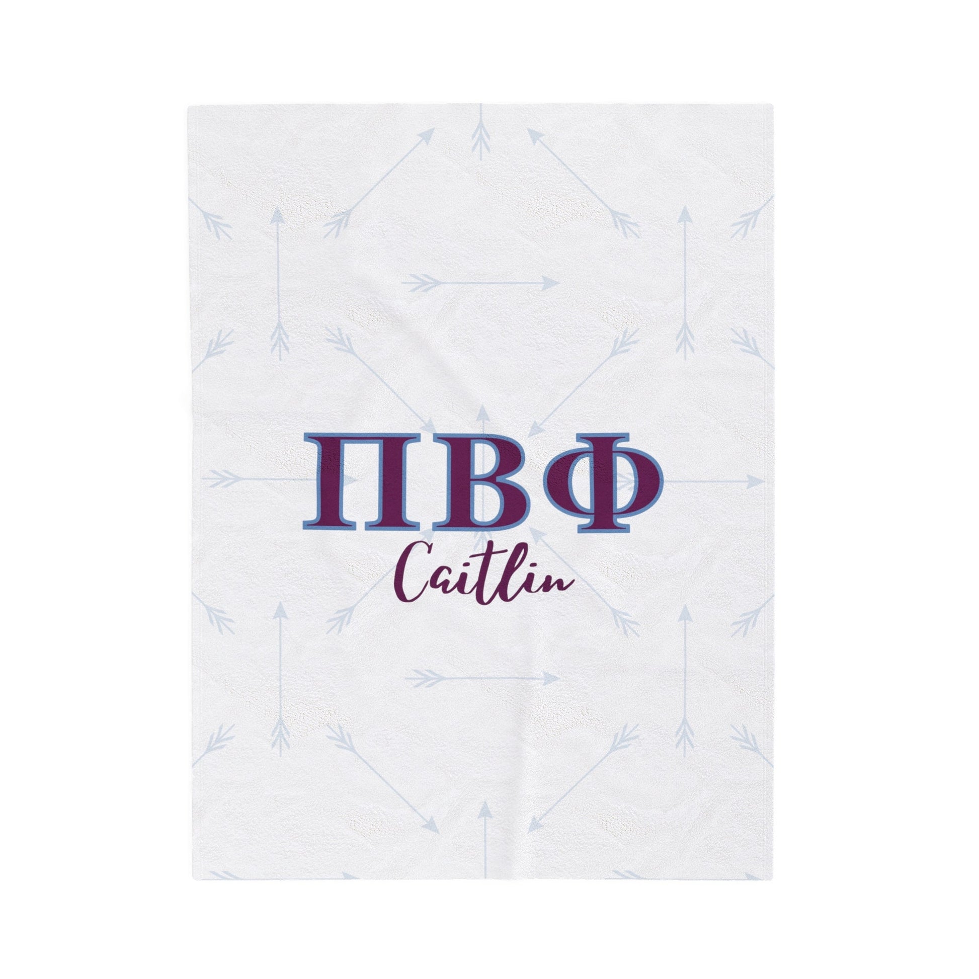 Pi Beta Phi Personalized  Arrow Blanket - Ivy Society