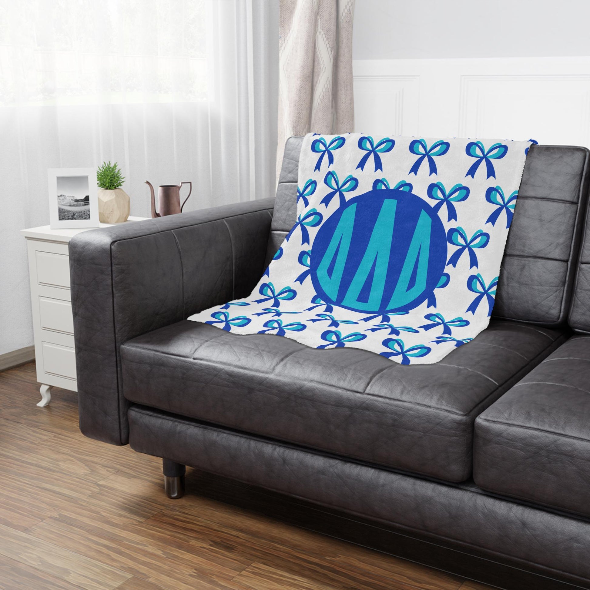 Tri Delta Bold Bow Blanket - Ivy Society