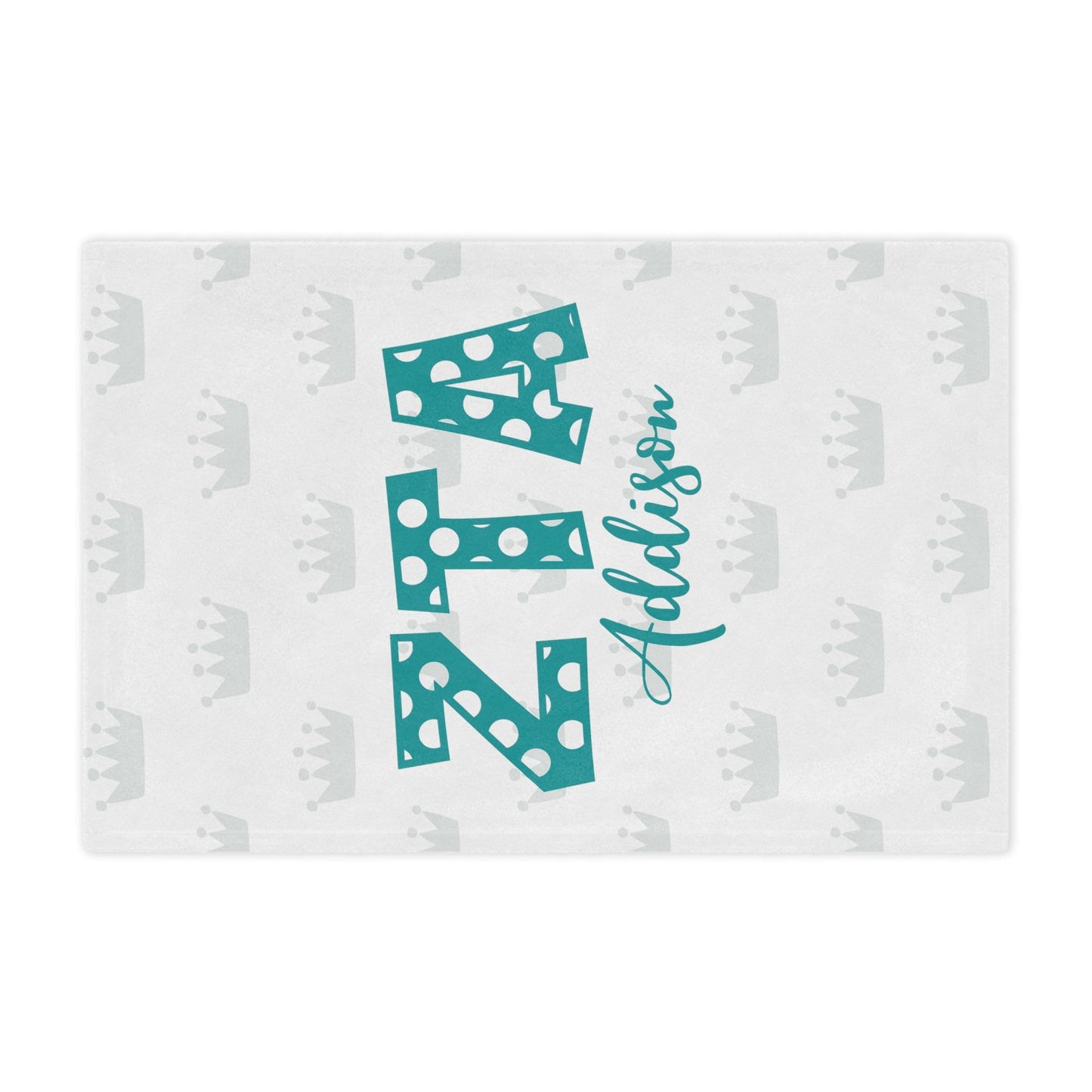 Zeta Tau Alpha Personalized  Polka Dot Blanket - Ivy Society