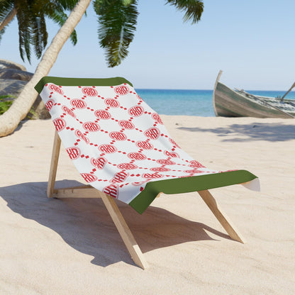 Alpha Chi Omega Print Beach Towel - Ivy Society