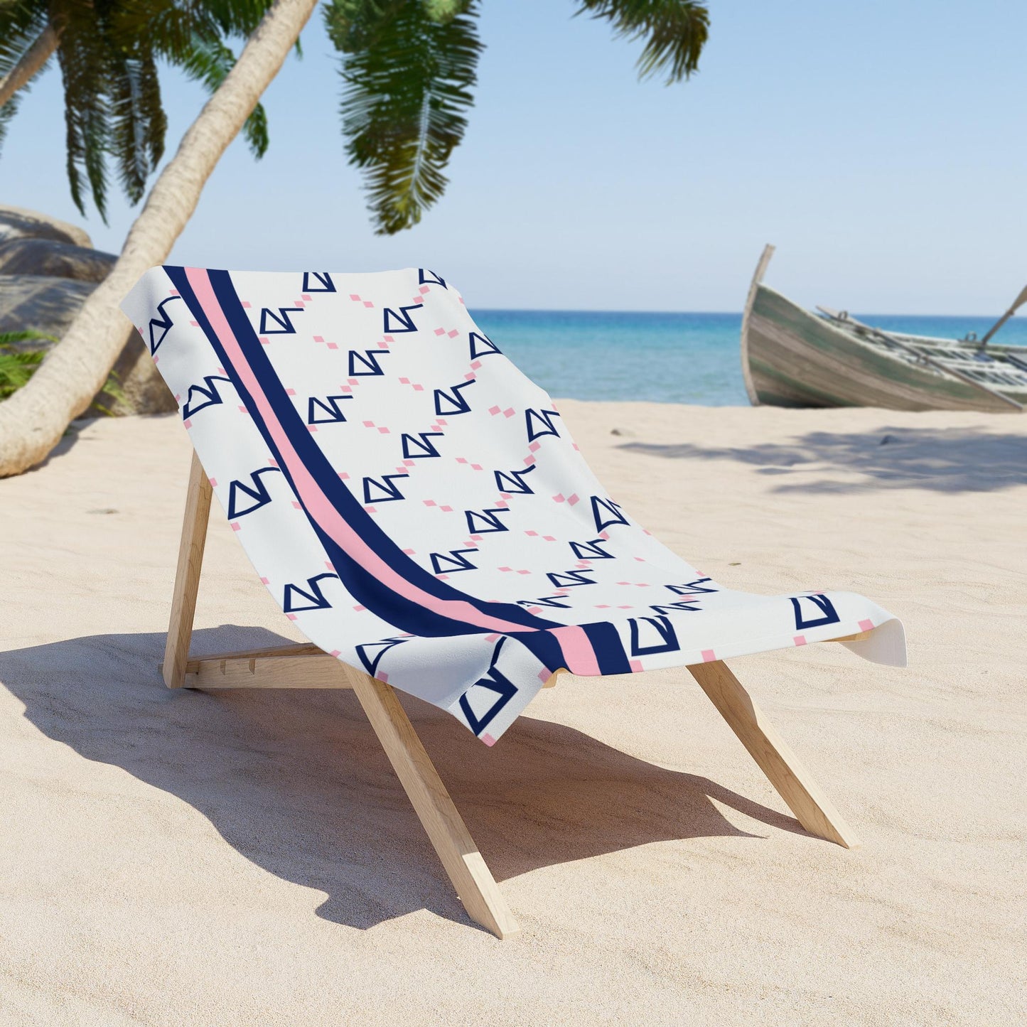 Delta Gamma Print Beach Towel - Ivy Society