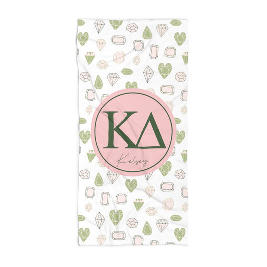 Kappa Delta Personalized Beach Towel - Ivy Society