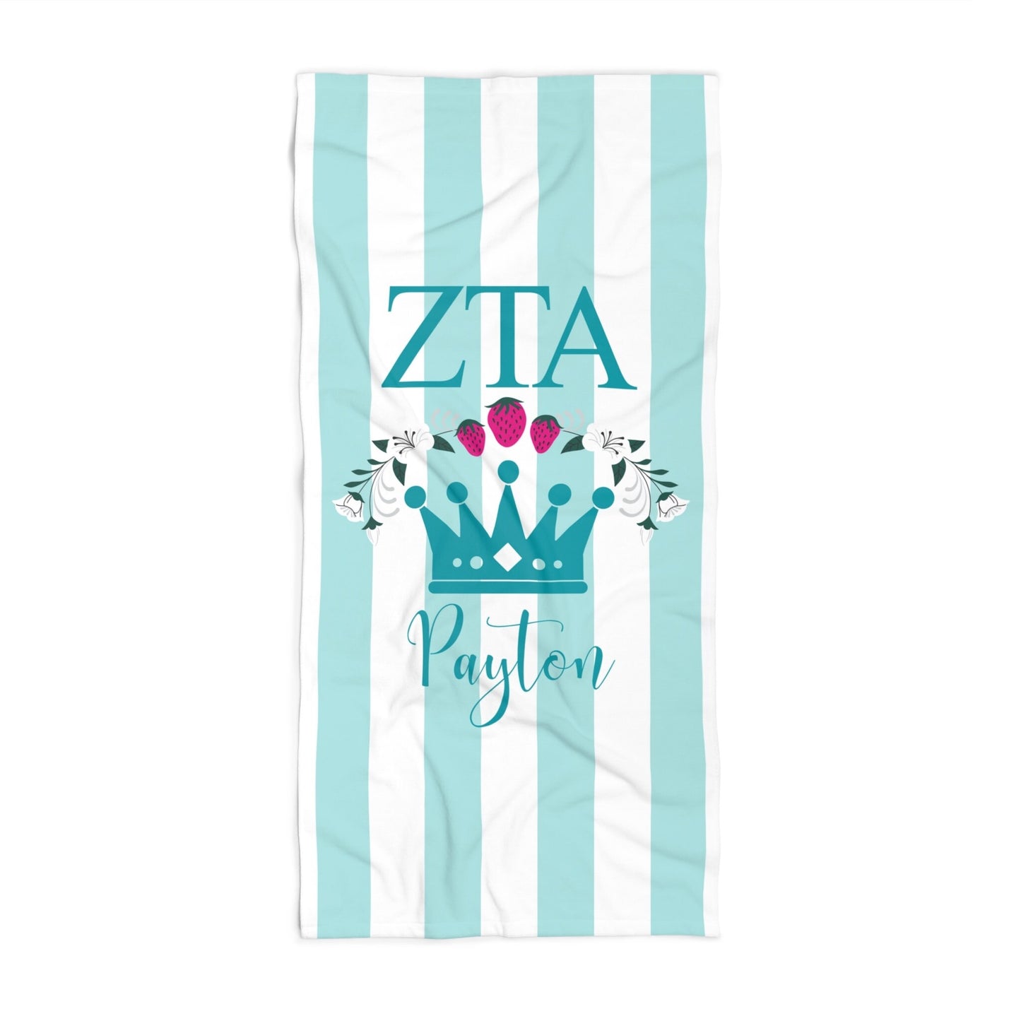 Personalized Zeta Tau Alpha Beach Towel - Ivy Society