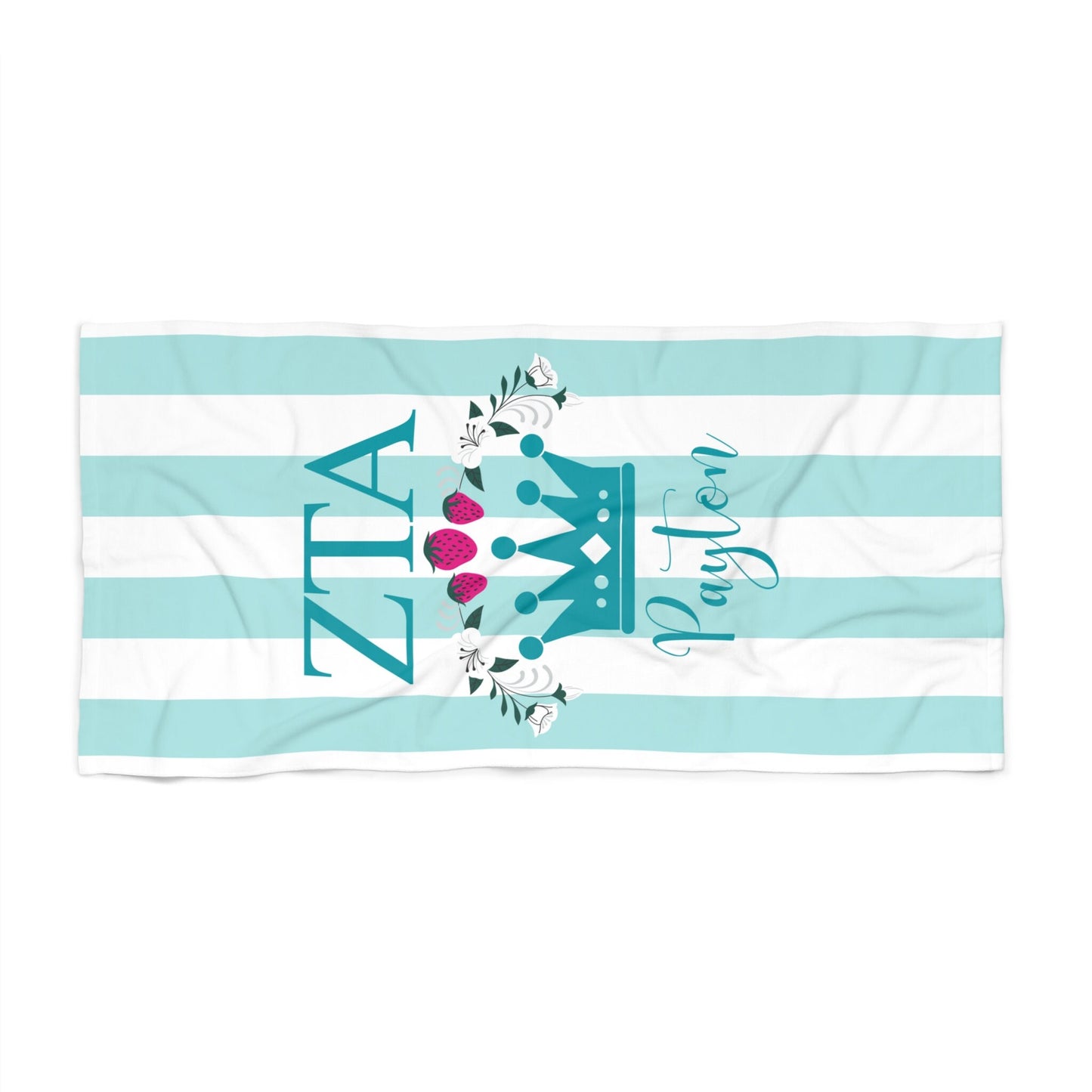 Personalized Zeta Tau Alpha Beach Towel - Ivy Society