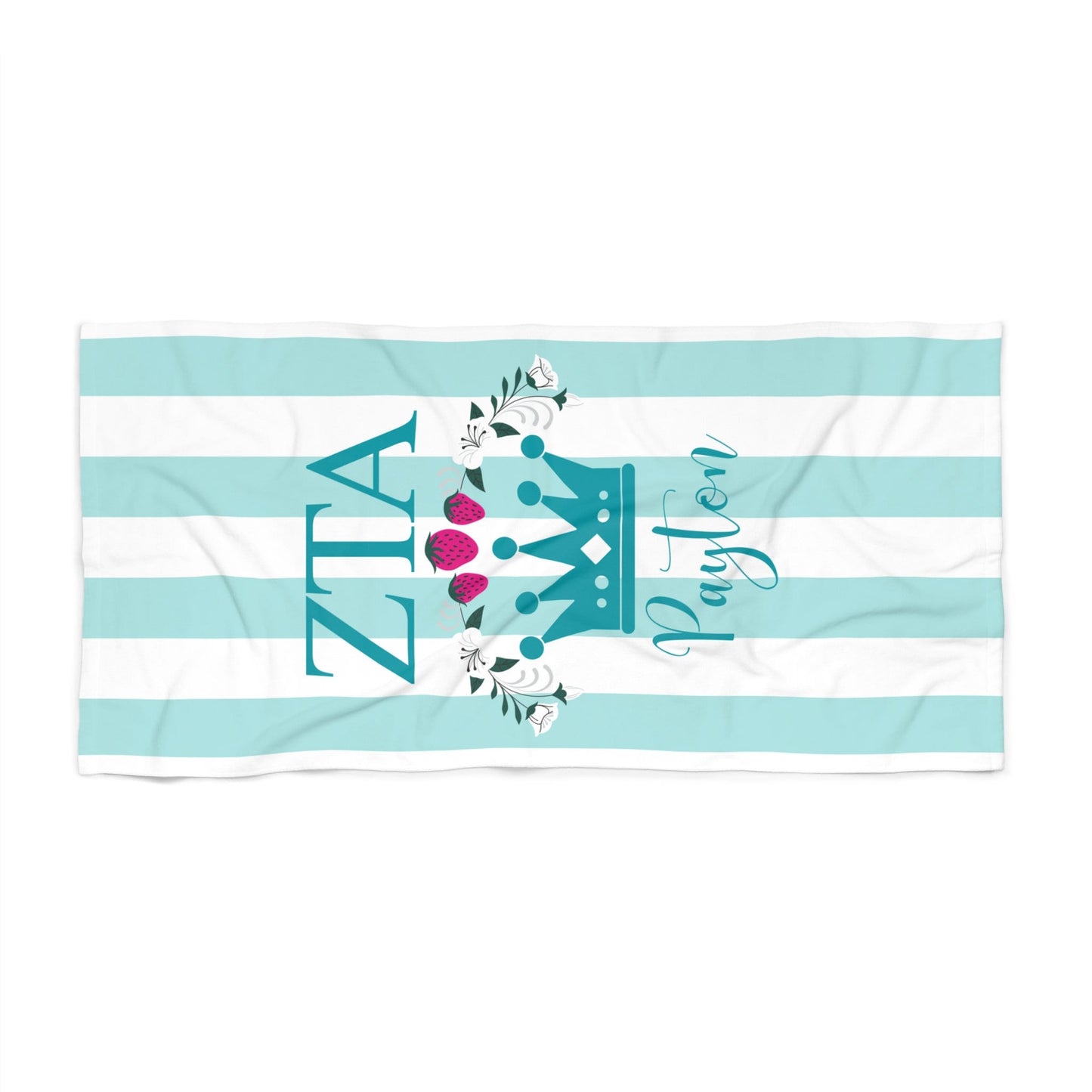 Personalized Zeta Tau Alpha Beach Towel - Ivy Society