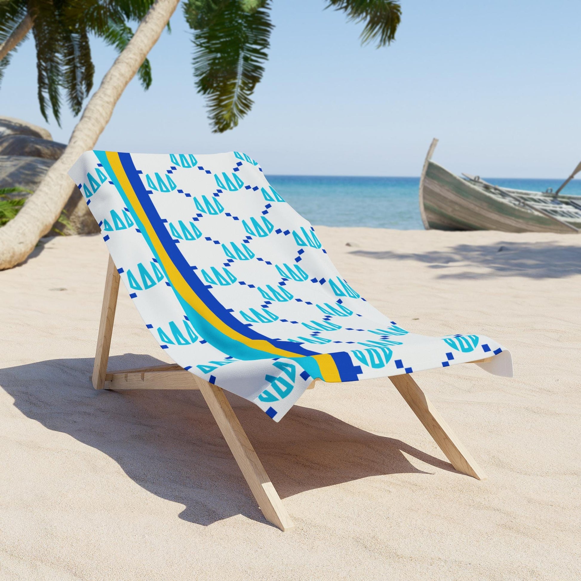 Tri Delta Print Beach Towel - Ivy Society