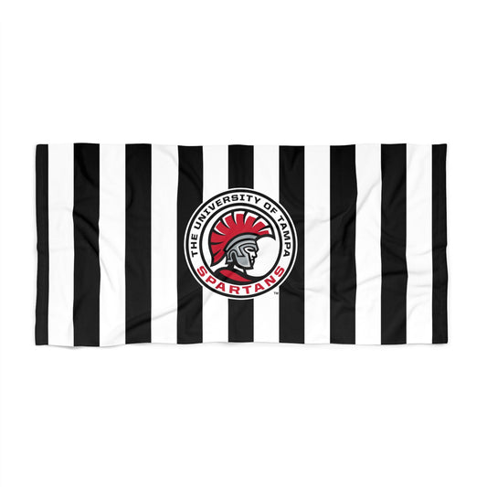 University of Tampa Striped Spartan Beach Towel - Ivy Society