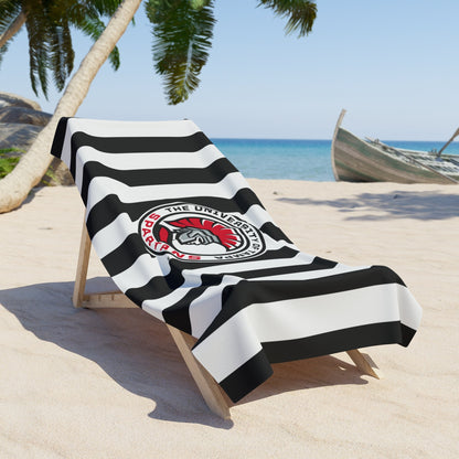 University of Tampa Striped Spartan Beach Towel - Ivy Society