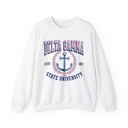 Delta Gamma Collegiate Sweatshirt Personalized School - Ivy Society