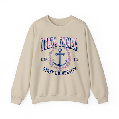 Delta Gamma Collegiate Sweatshirt Personalized School - Ivy Society
