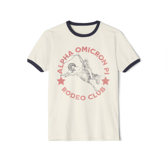 Alpha Omicron Pi Rodeo Ringer Tee - Ivy Society
