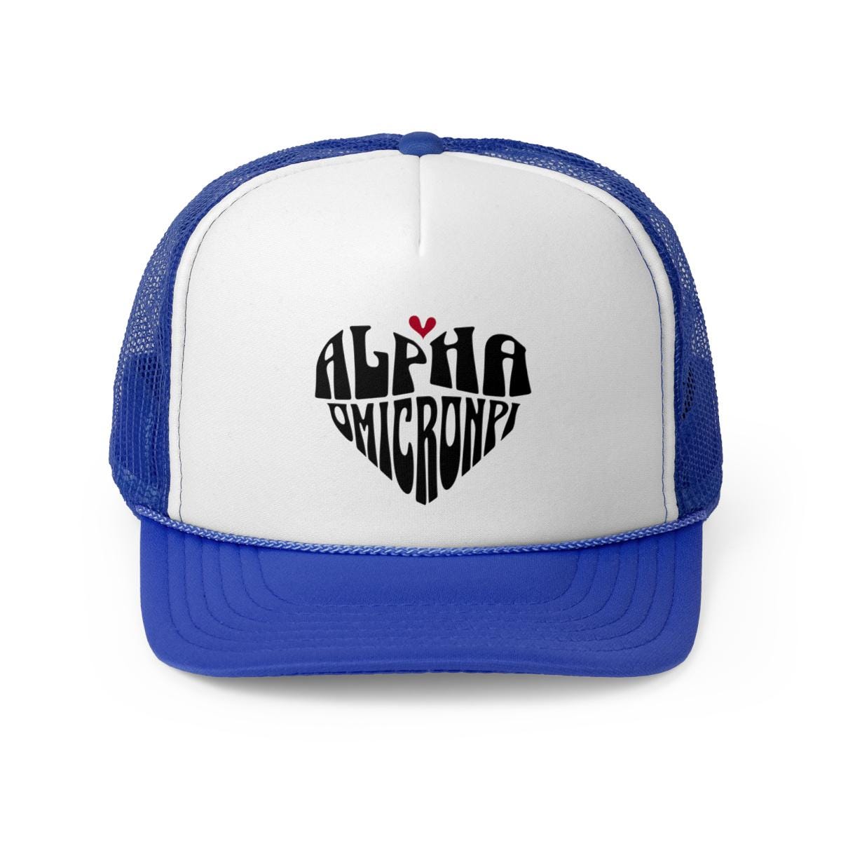 Alpha Omicron Pi Heart Trucker Hat - Ivy Society