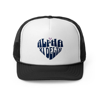 Alpha Xi Delta Heart Trucker Hat - Ivy Society