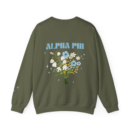 Alpha Phi Bouquet Sweatshirt - Ivy Society
