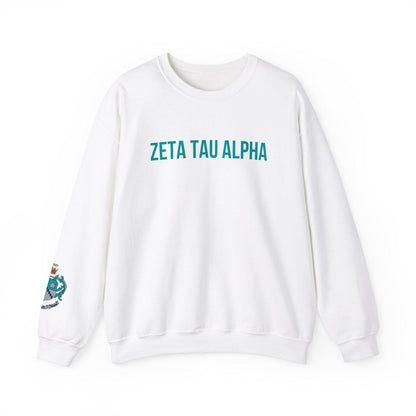 Zeta Tau Alpha Crest Sweatshirt - Ivy Society