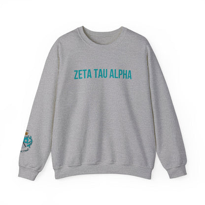 Zeta Tau Alpha Crest Sweatshirt - Ivy Society