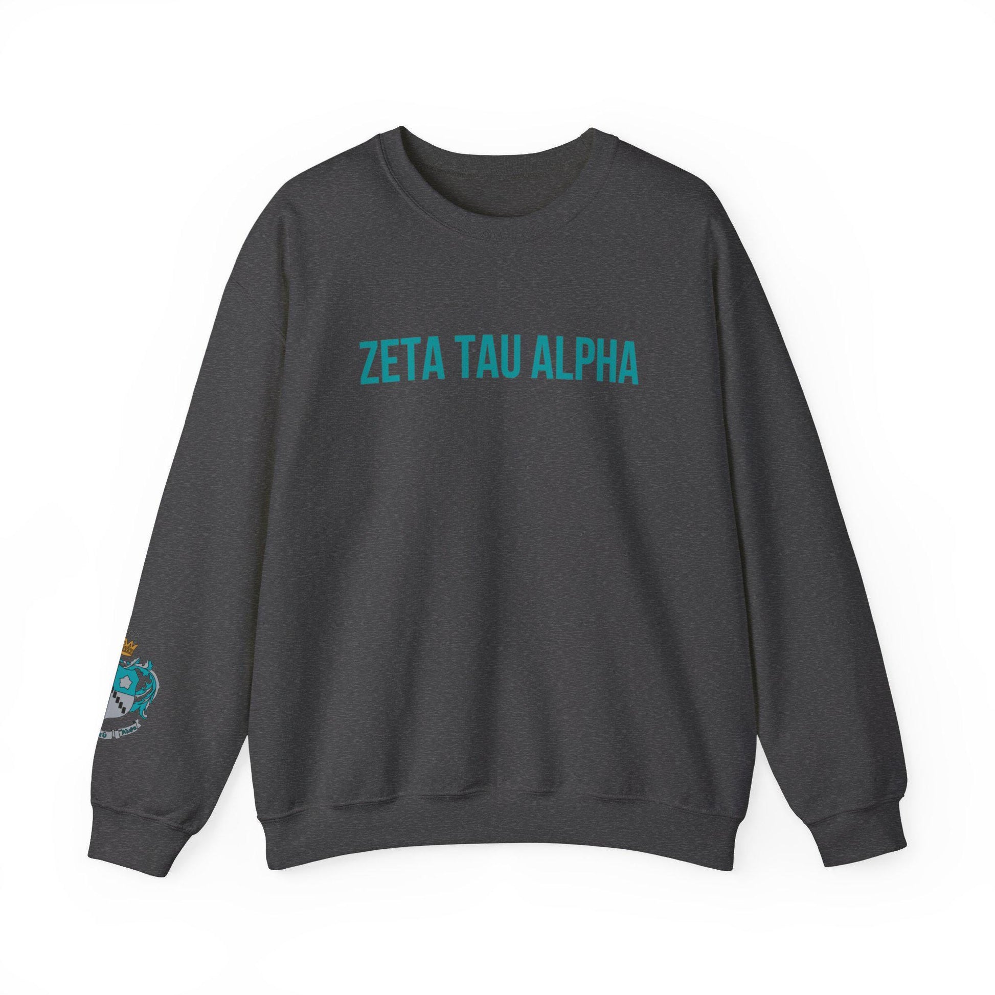 Zeta Tau Alpha Crest Sweatshirt - Ivy Society