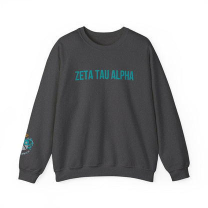 Zeta Tau Alpha Crest Sweatshirt - Ivy Society