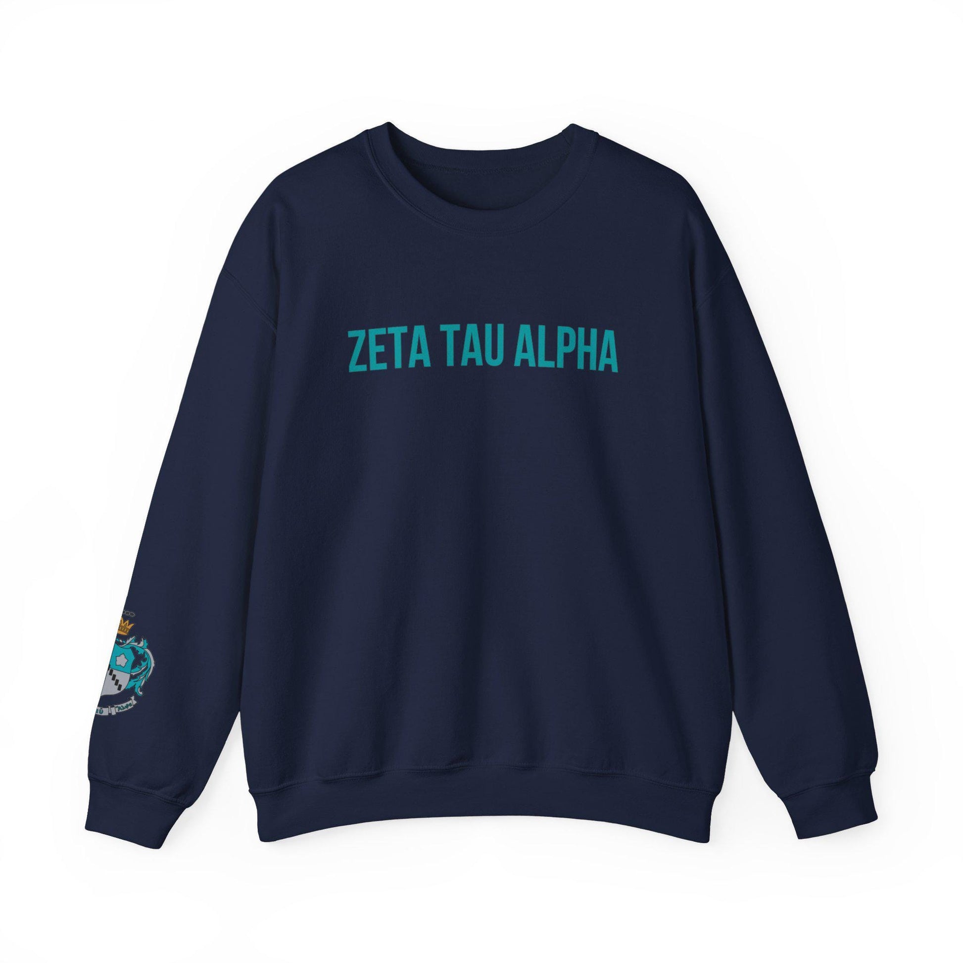 Zeta Tau Alpha Crest Sweatshirt - Ivy Society