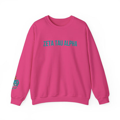 Zeta Tau Alpha Crest Sweatshirt - Ivy Society