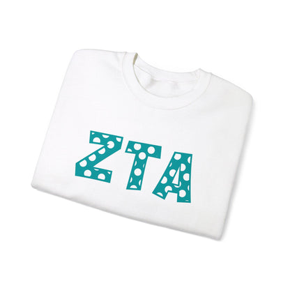 Zeta Tau Alpha Polkadot Sweatshirt - Ivy Society