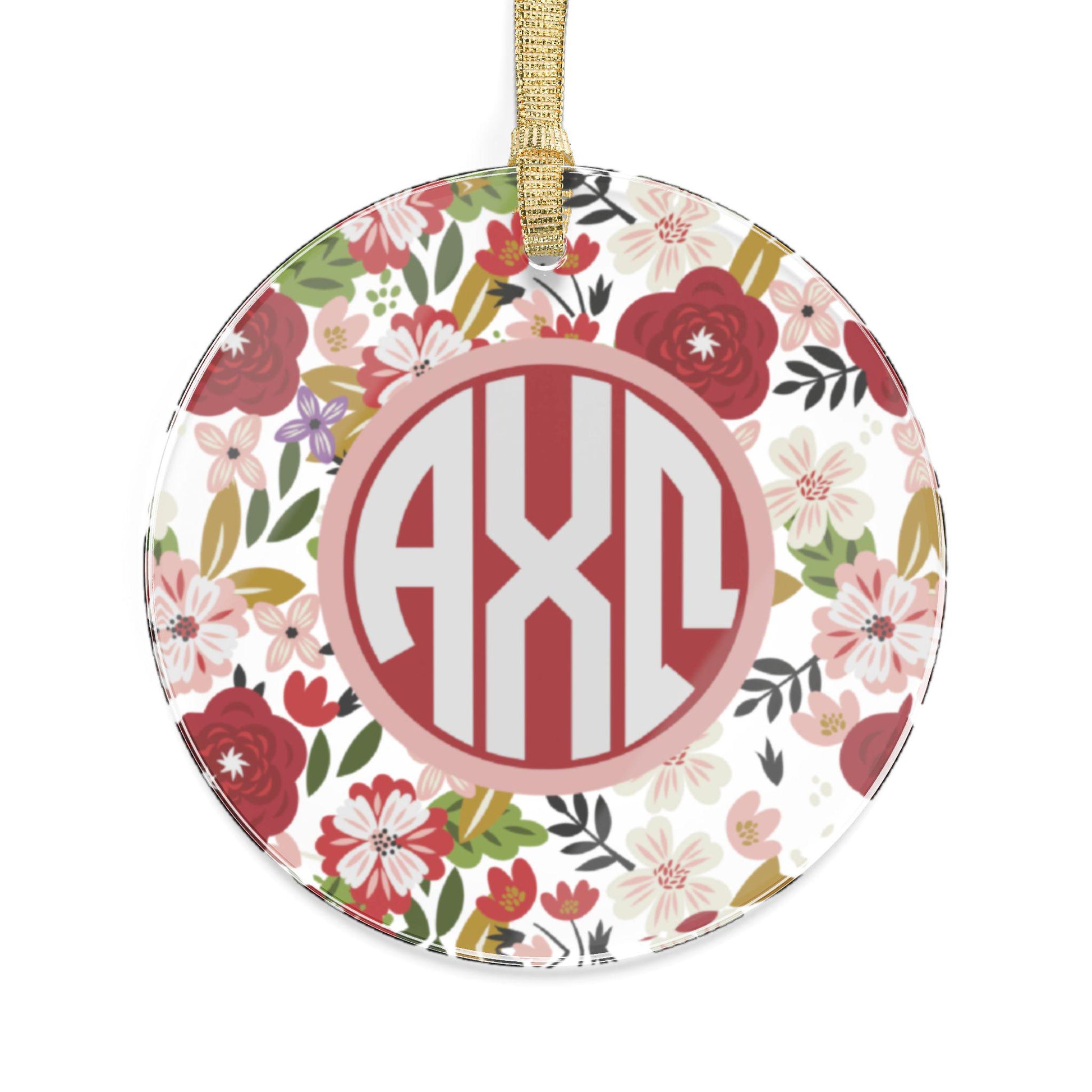 Alpha Chi Omega Floral Ornament - Ivy Society