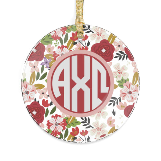 Alpha Chi Omega Floral Ornament - Ivy Society