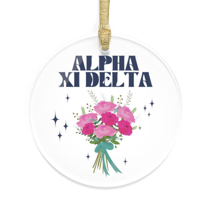Alpha Xi Delta Bouquet Ornament - Ivy Society