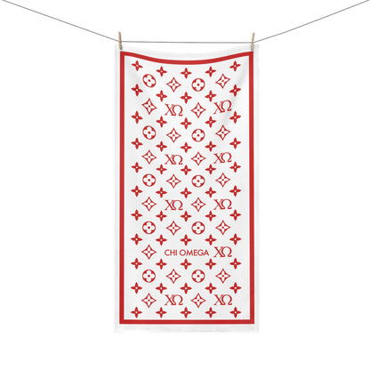 Chi Omega Design Beach Towel - Ivy Society