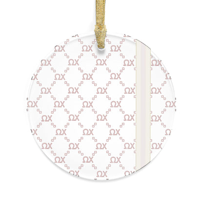 Chi Omega Print Ornament - Ivy Society